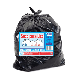 SACO PARA LIXO 100LTS 75X90 REFOR&Ccedil;ADO 10X10UN